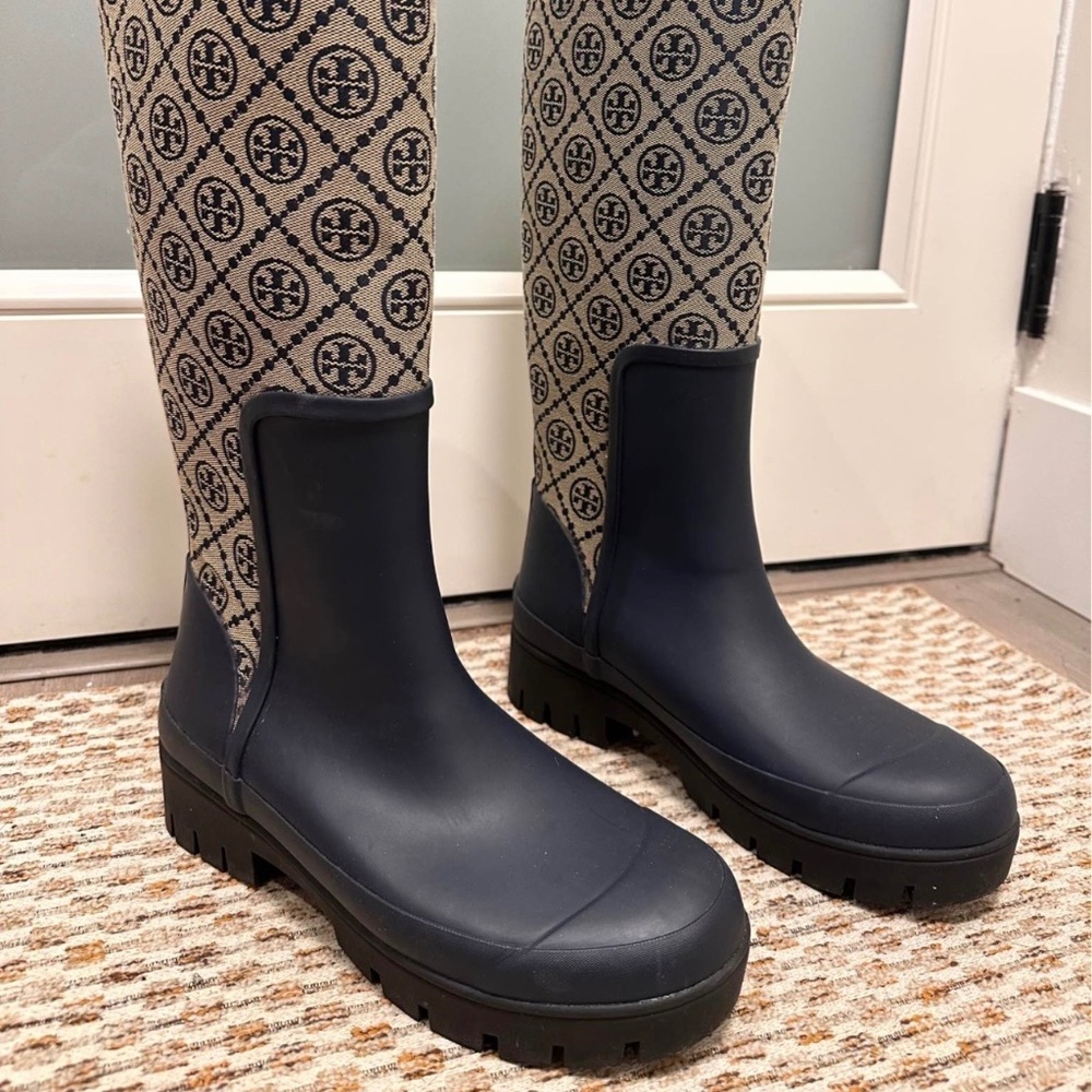 Tory Burch Monogram Rain Boots